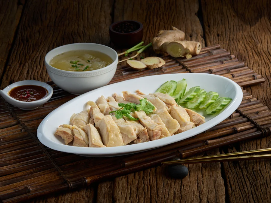 ไก่ต้มสับเนื้อล้วน